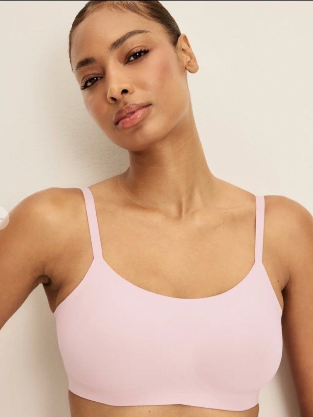 NWT Knix Revolution Scoop Bra, Seamless, Light Pink Wireless Bra, Size Large